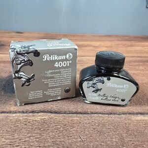 Pelikan 4001 Fountain Pen Ink 62.5ml Brilliant Black New German Writing Ink